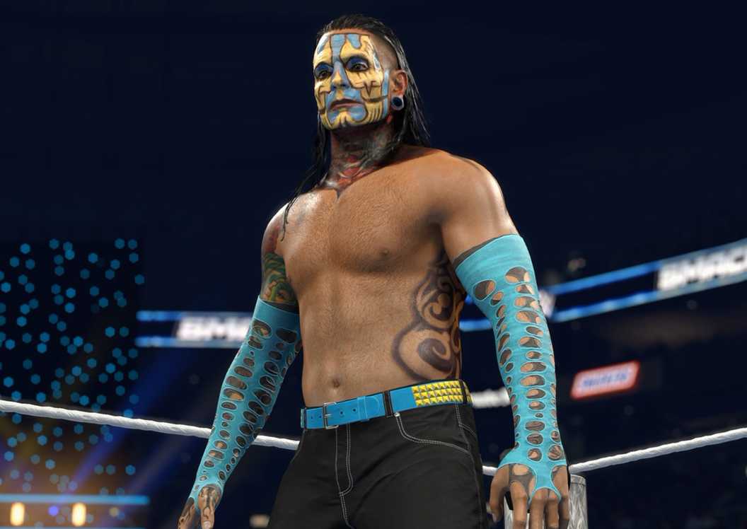 Jeff Hardy WWE 2K26 shirt off