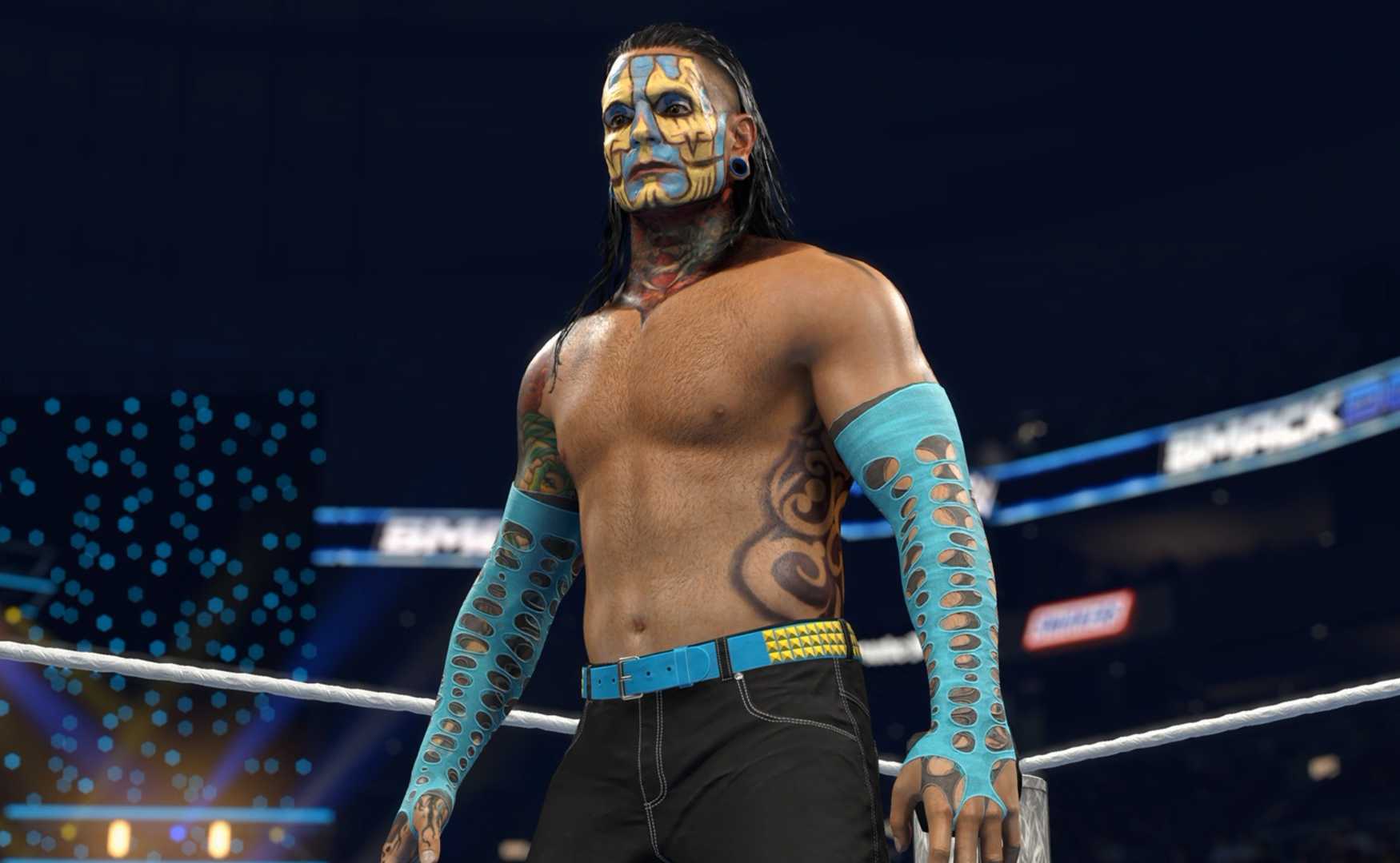 Jeff Hardy WWE 2K26 shirt off