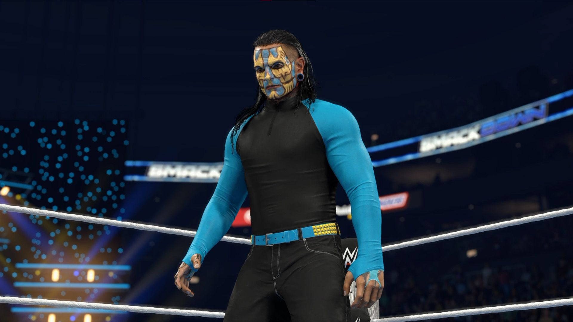 Jeff Hardy WWE 2K26 shirt on