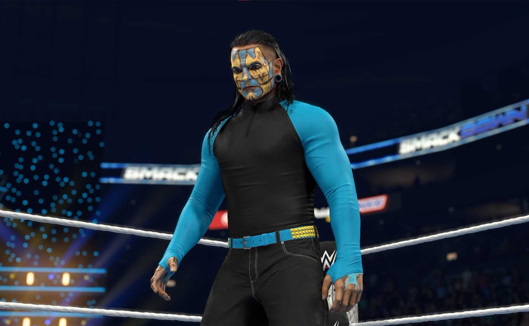 Jeff Hardy WWE 2K26 shirt on