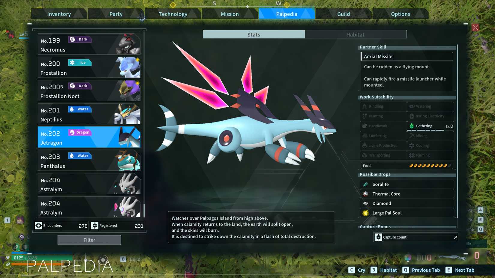Jetragon in Palworld