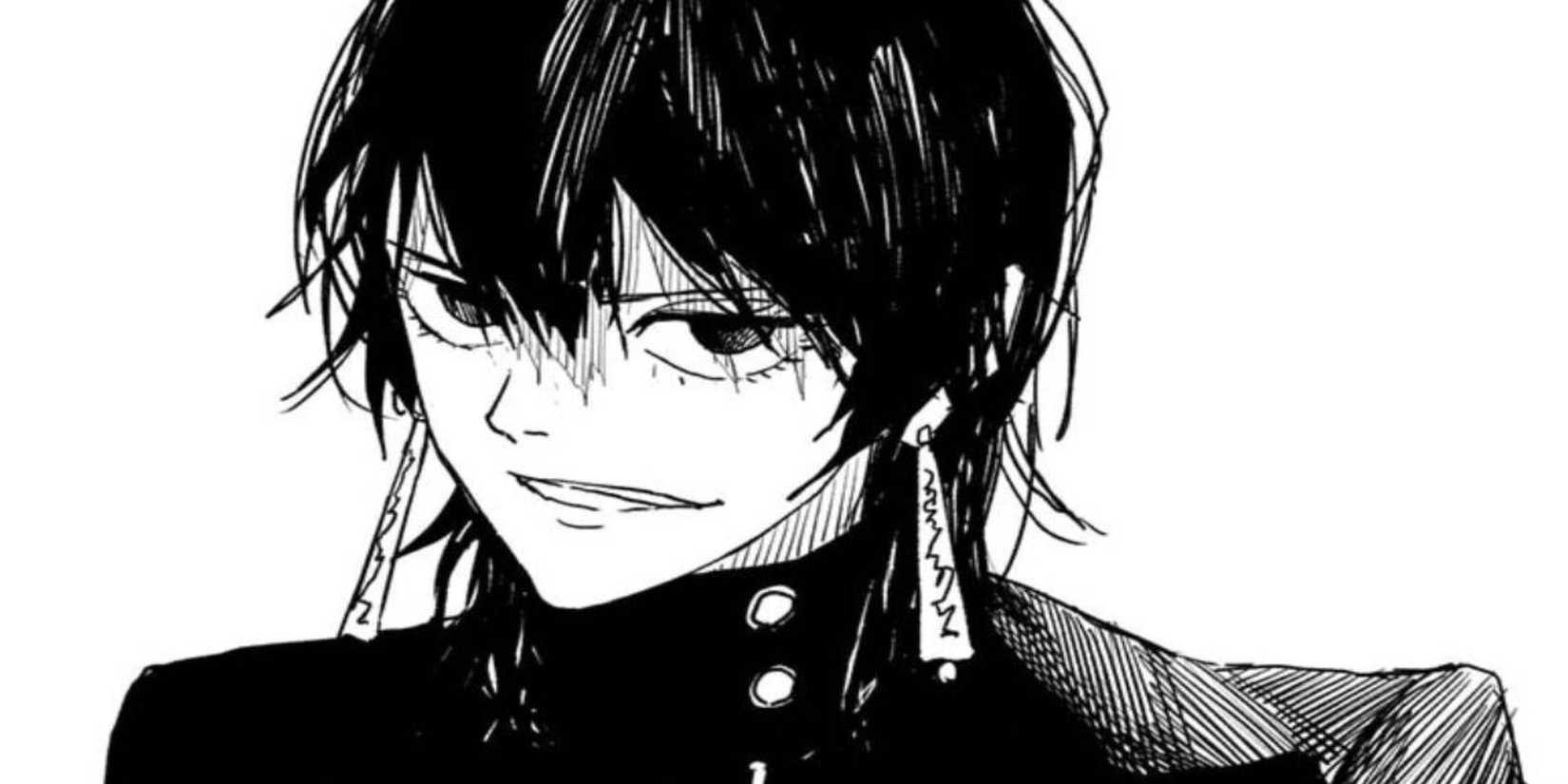 Kagurabachi Hiyuki Kagari smirking in manga chapter 18