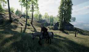 keepup survival player riding a horse.