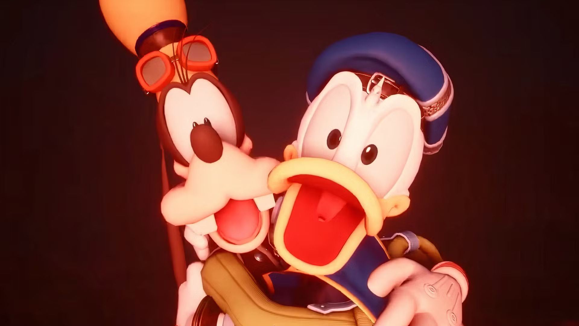 kingdom hearts 4 donald and goofy hugging each other_1920x1080
