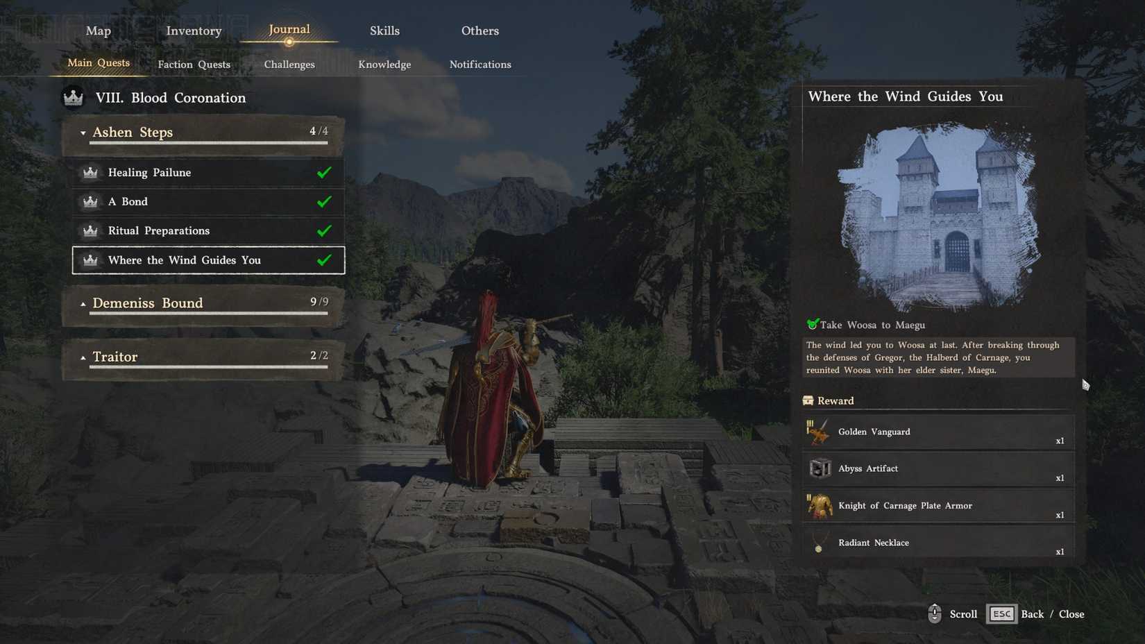 Knight of Carnage armor set crimson desert chapter  where the wind guides you