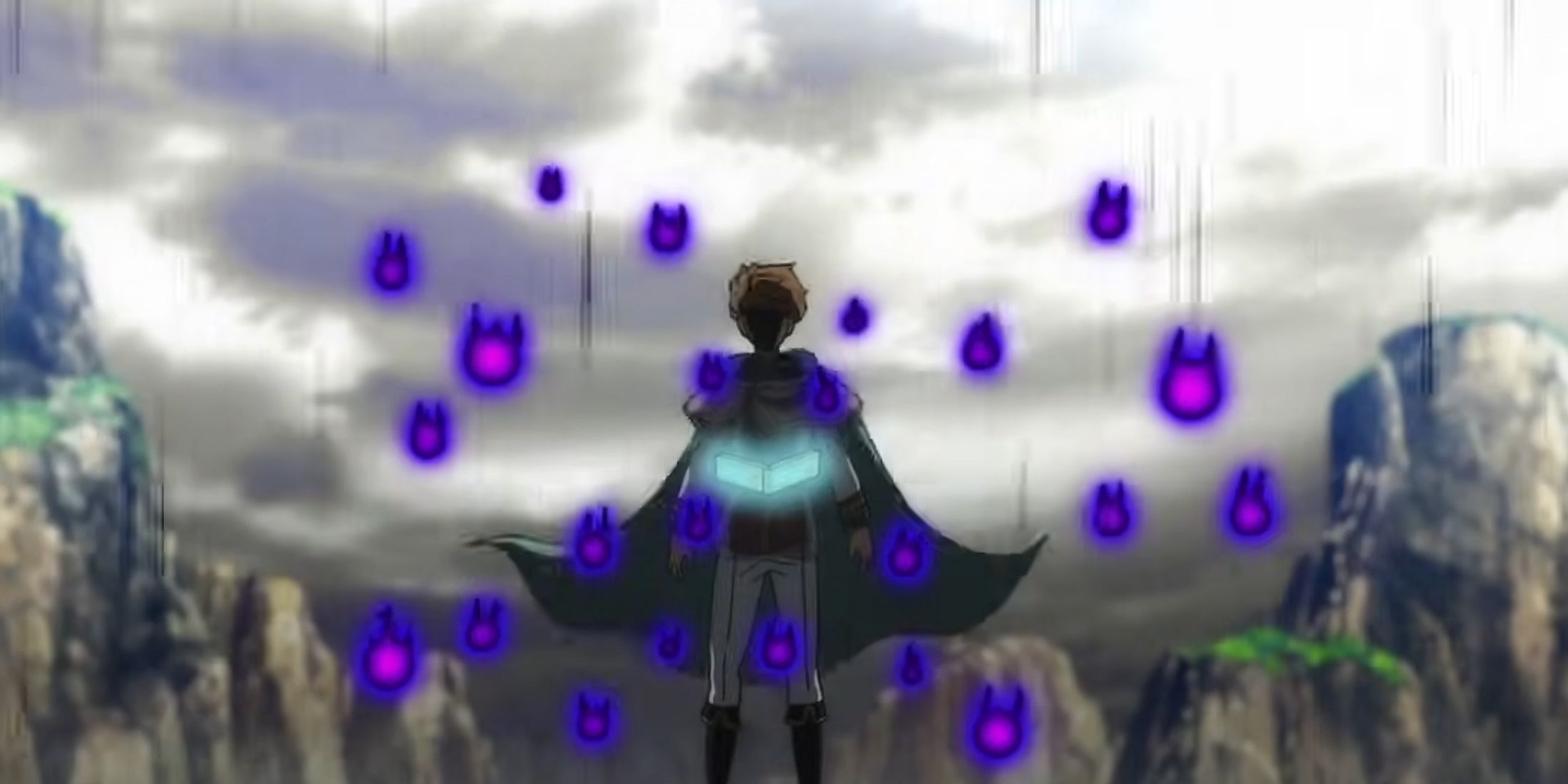 Langris prepares to attack his brother, surrounded by the dark aura of the elves.