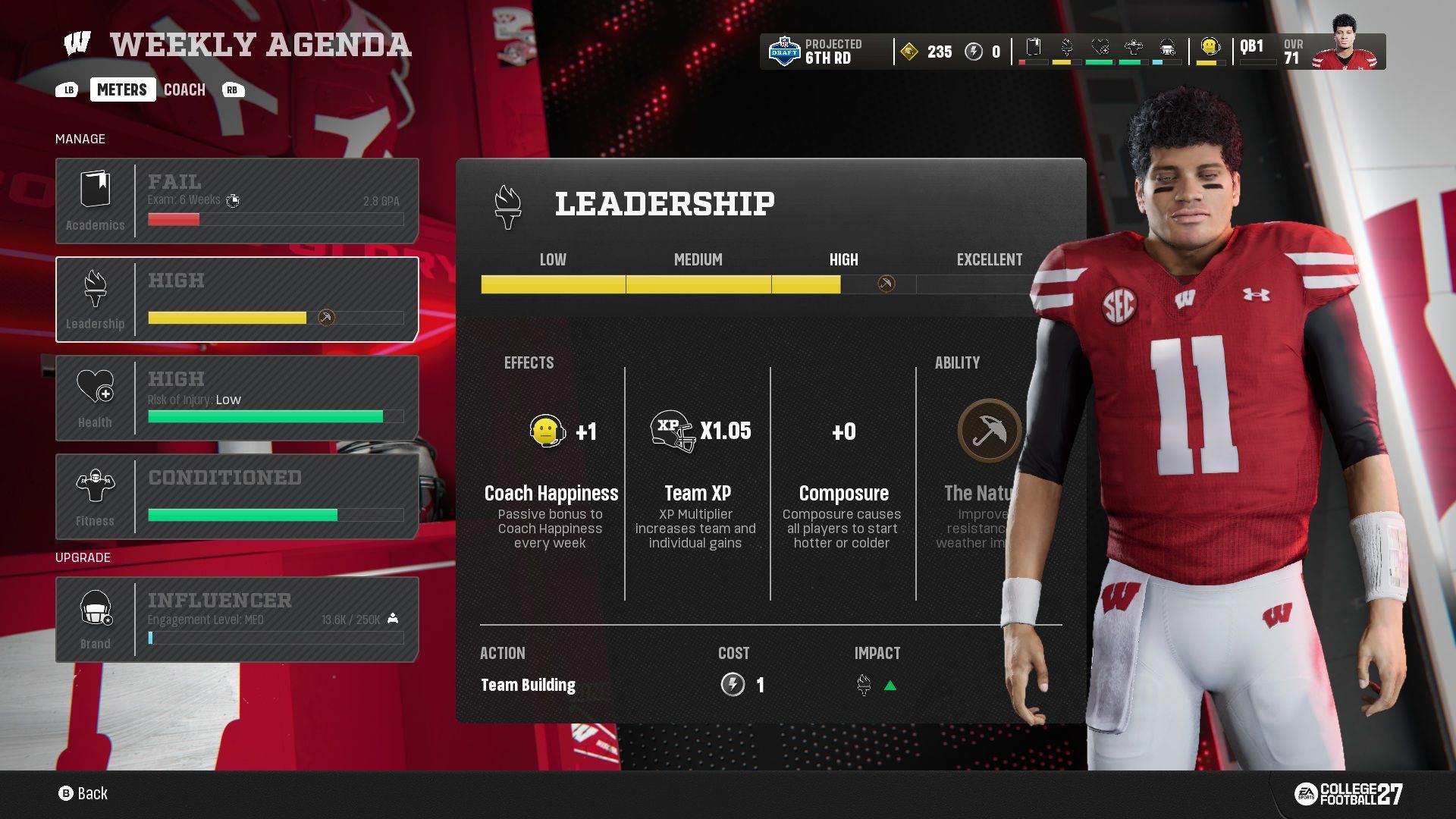 Leadership - College Football 27