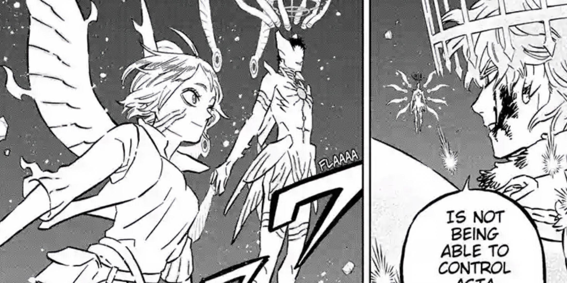 Lucius and Licita prepare to fight against Asta and Liebe.