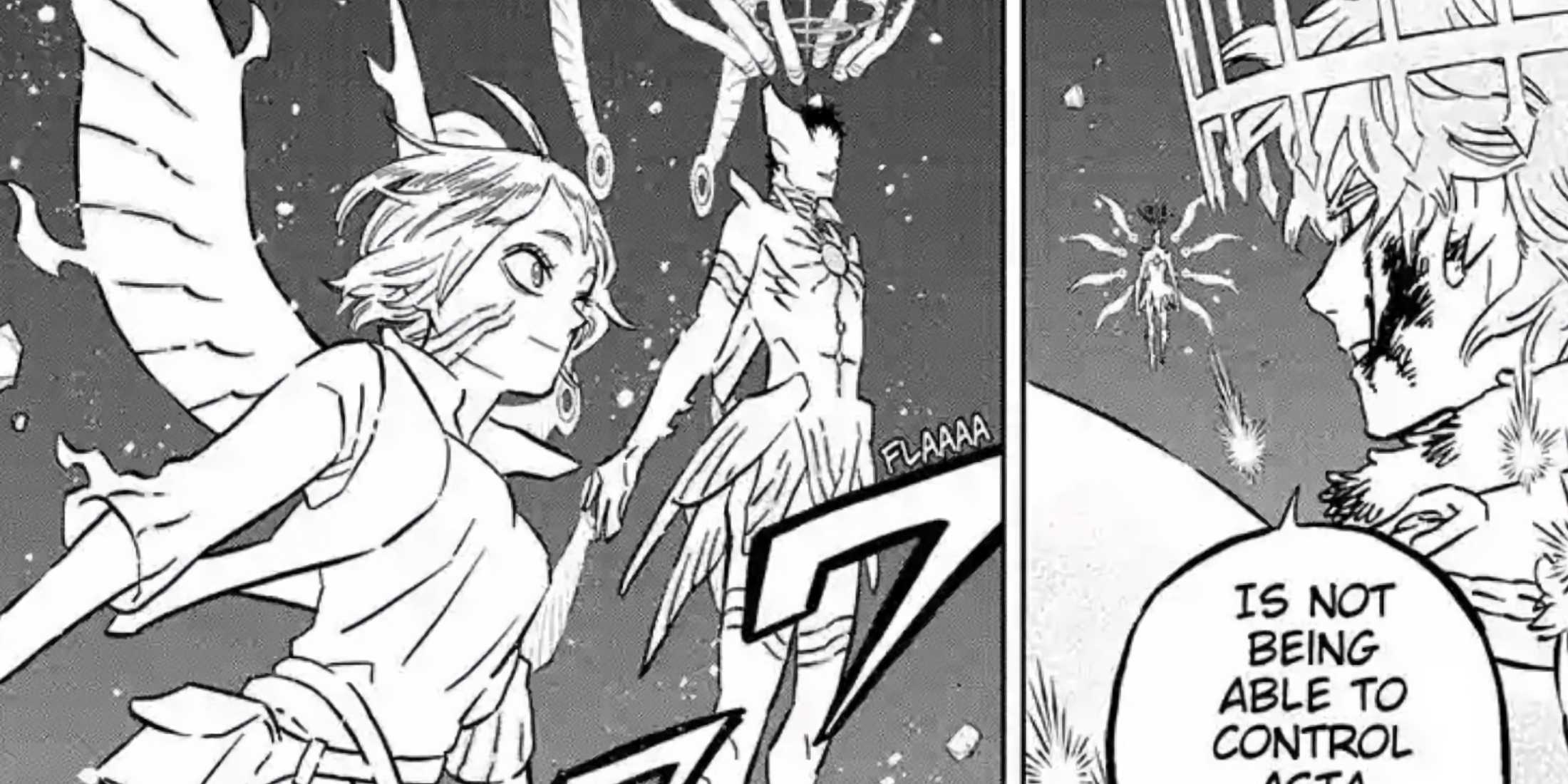 Lucius and Licita prepare to fight against Asta and Liebe.