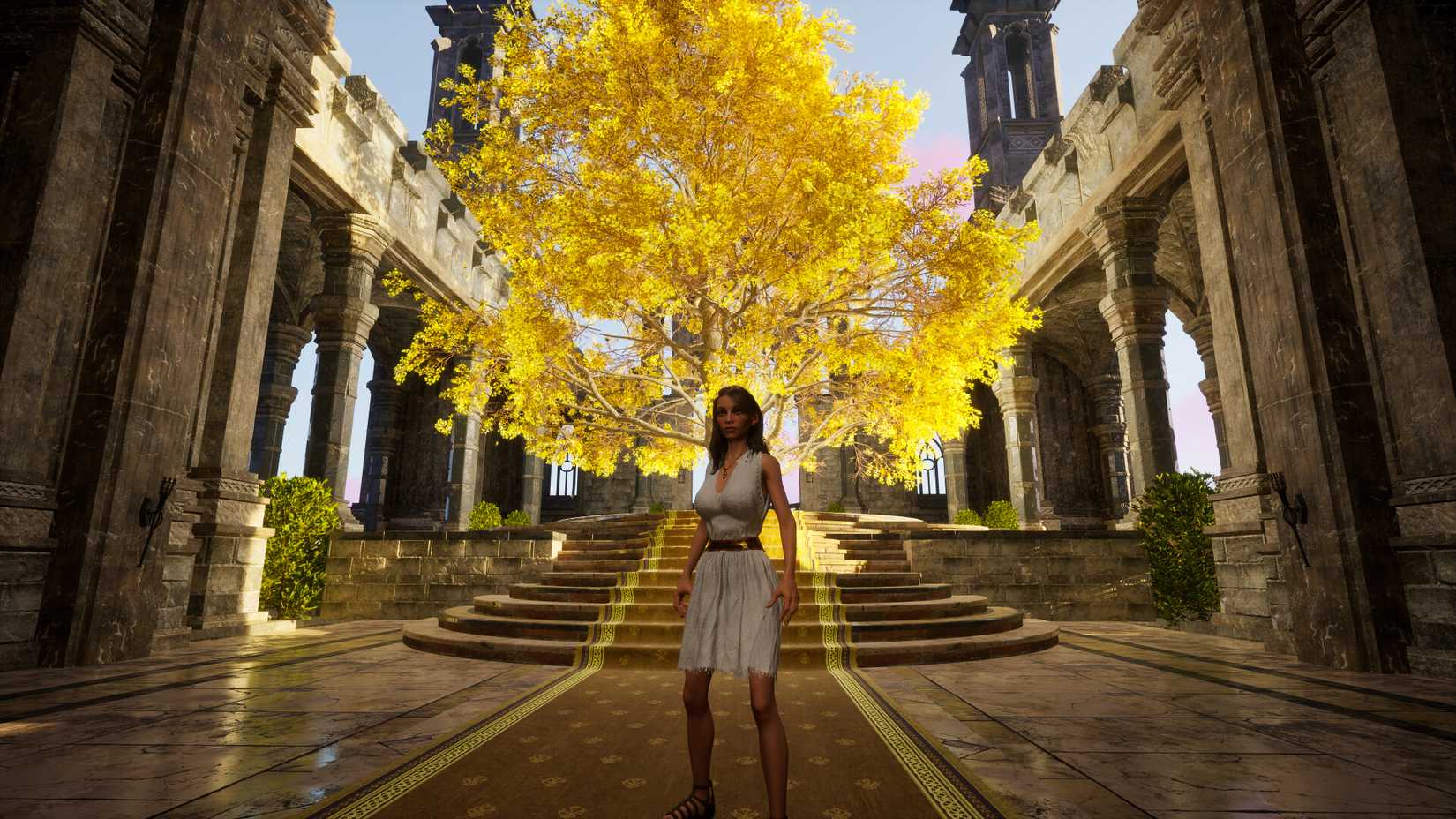 Luminary character in castle halls