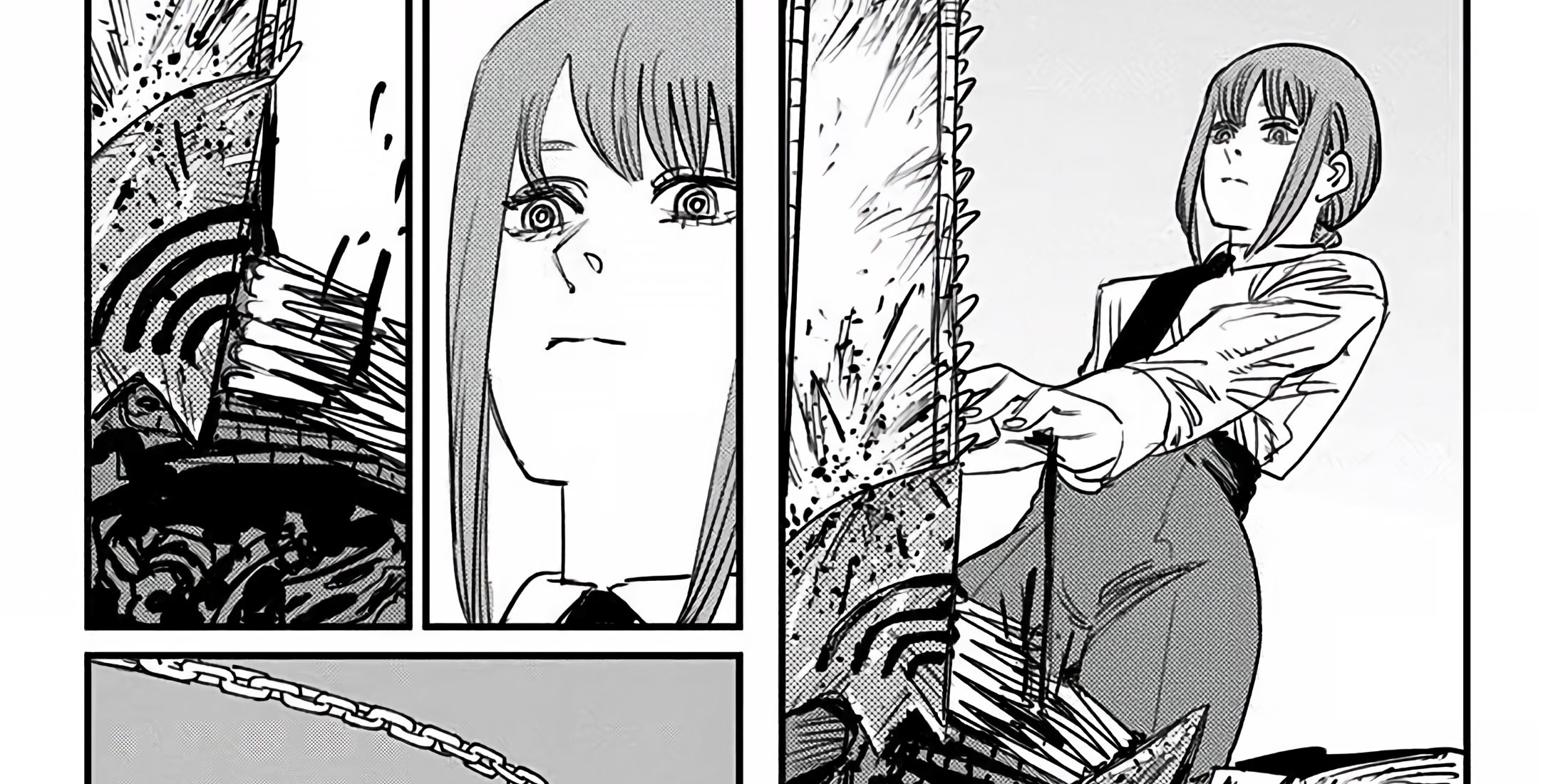 Makima tries to enslave Denji by feeding him her blood.