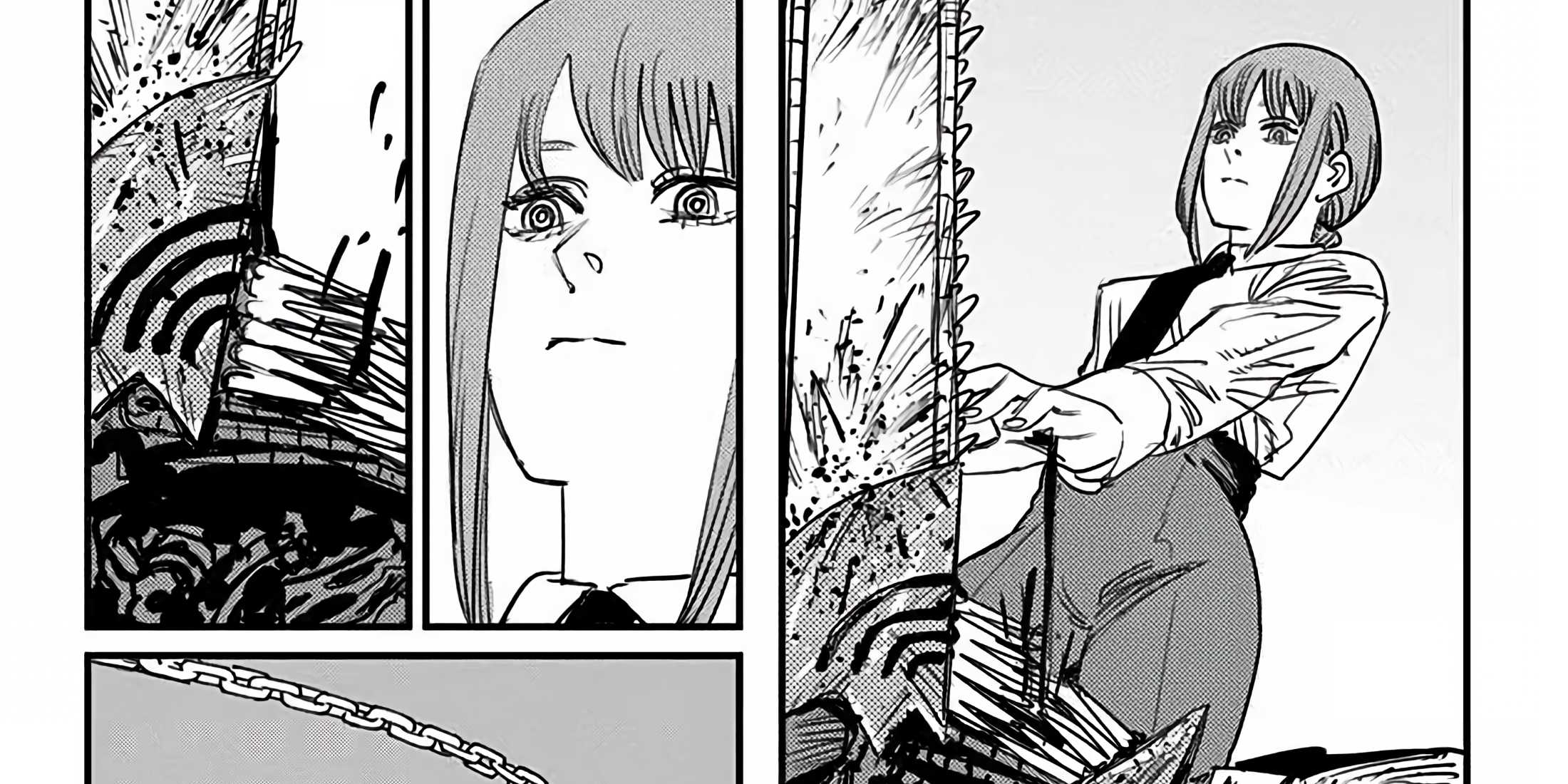 Makima tries to enslave Denji by feeding him her blood.