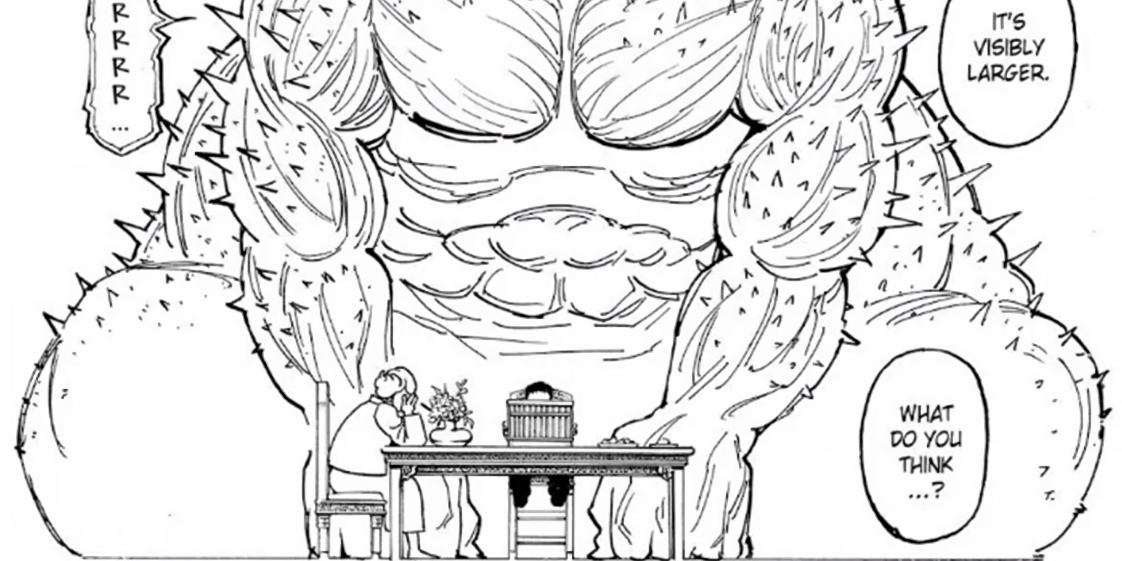 Marayam's Beast grows in size to represent the boy's emotions.