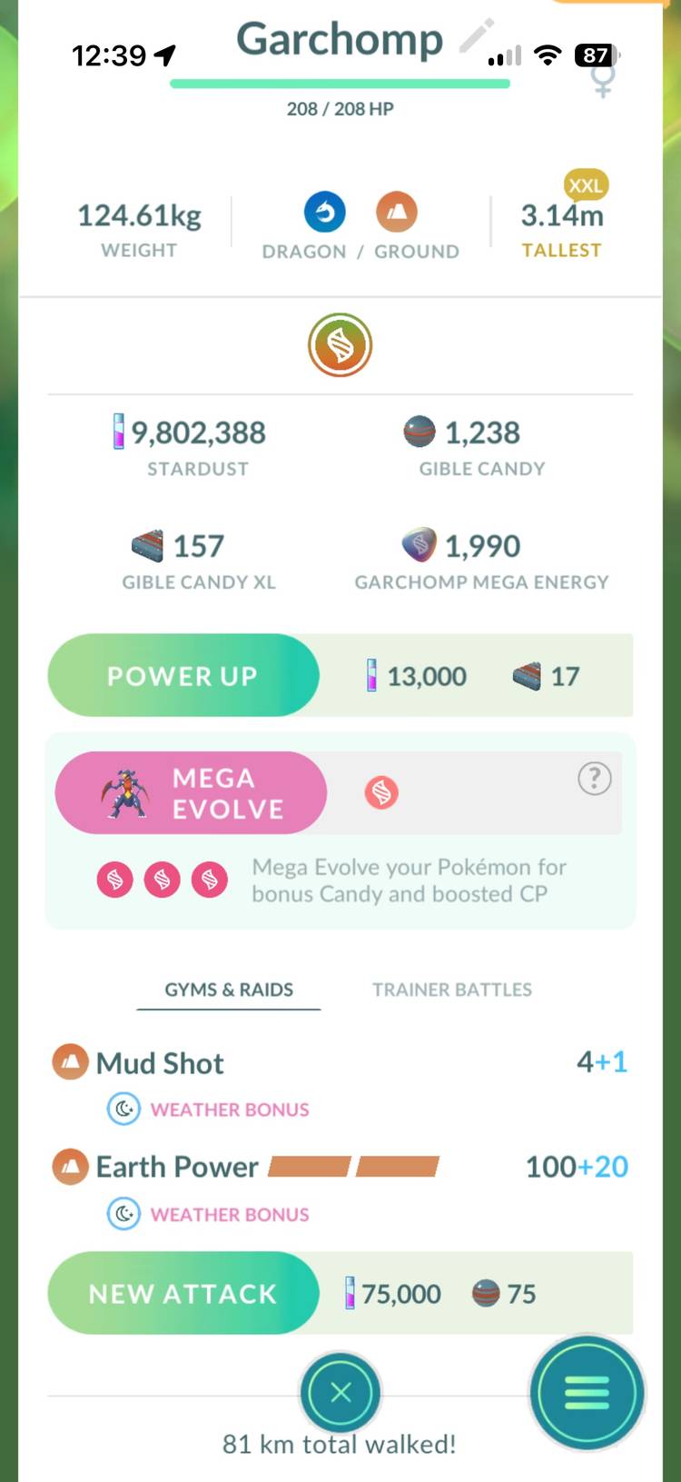mega garchomp move set