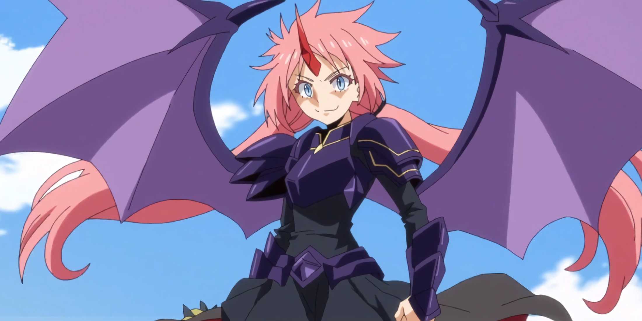 Millim awakens her draconian form during a battle against a powerful opponent.