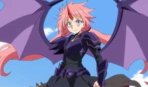 Millim awakens her draconian form during a battle against a powerful opponent.
