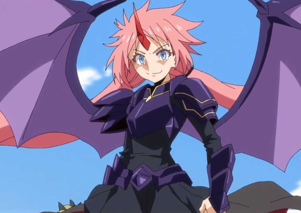 Millim awakens her draconian form during a battle against a powerful opponent.