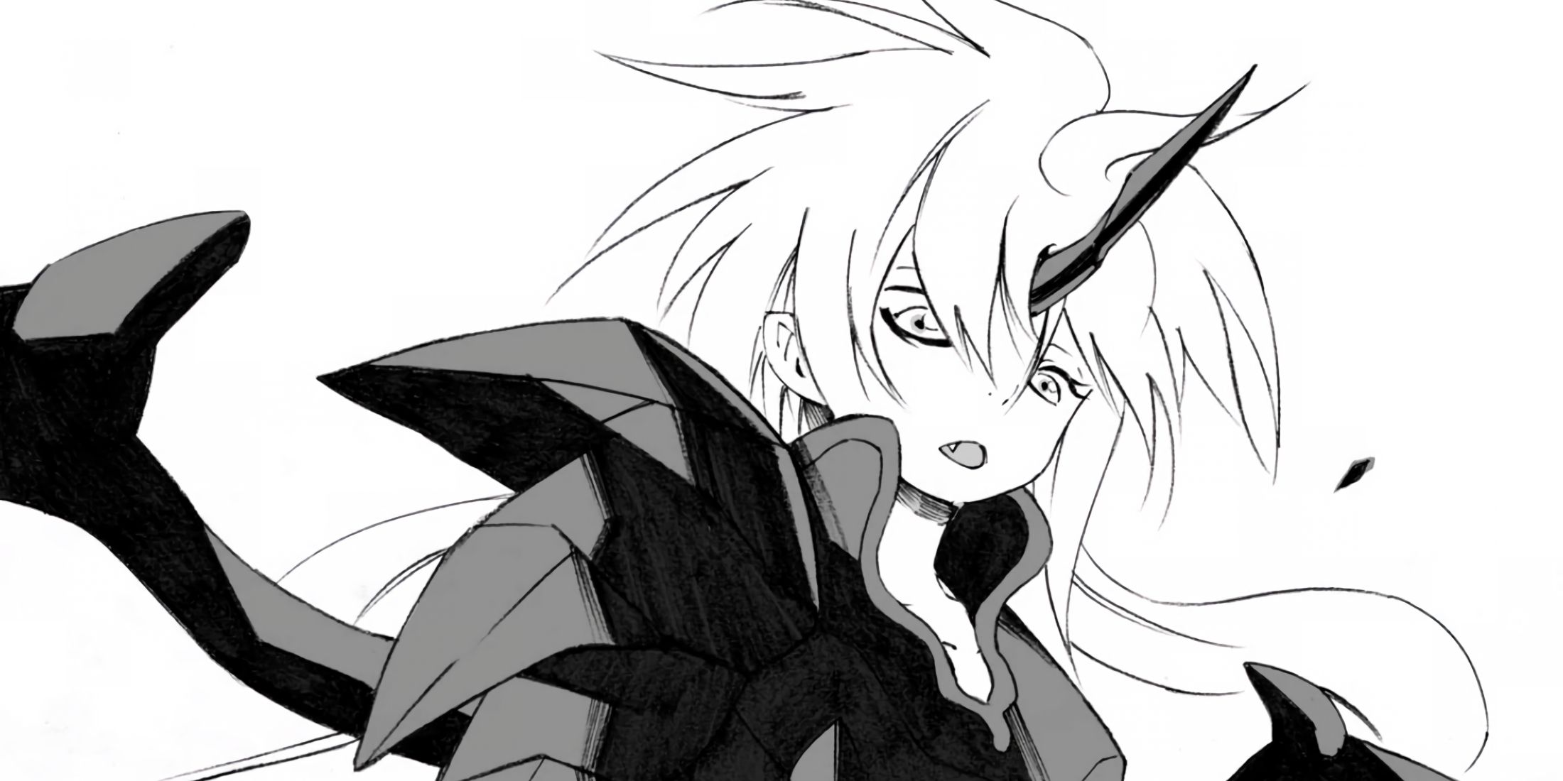 Millim prepares to fight, utilizing her full Dragonoid power.