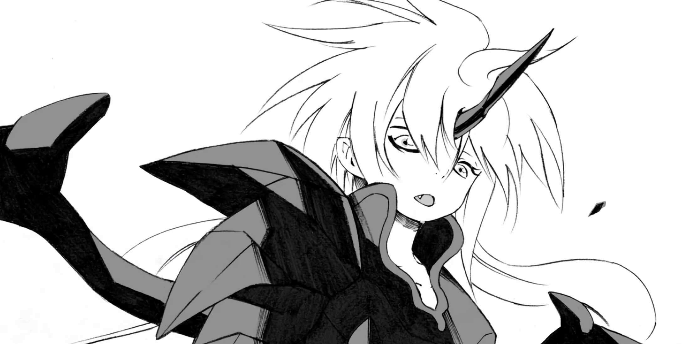 Millim prepares to fight, utilizing her full Dragonoid power.