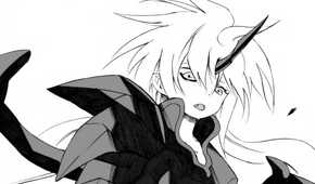 Millim prepares to fight, utilizing her full Dragonoid power.