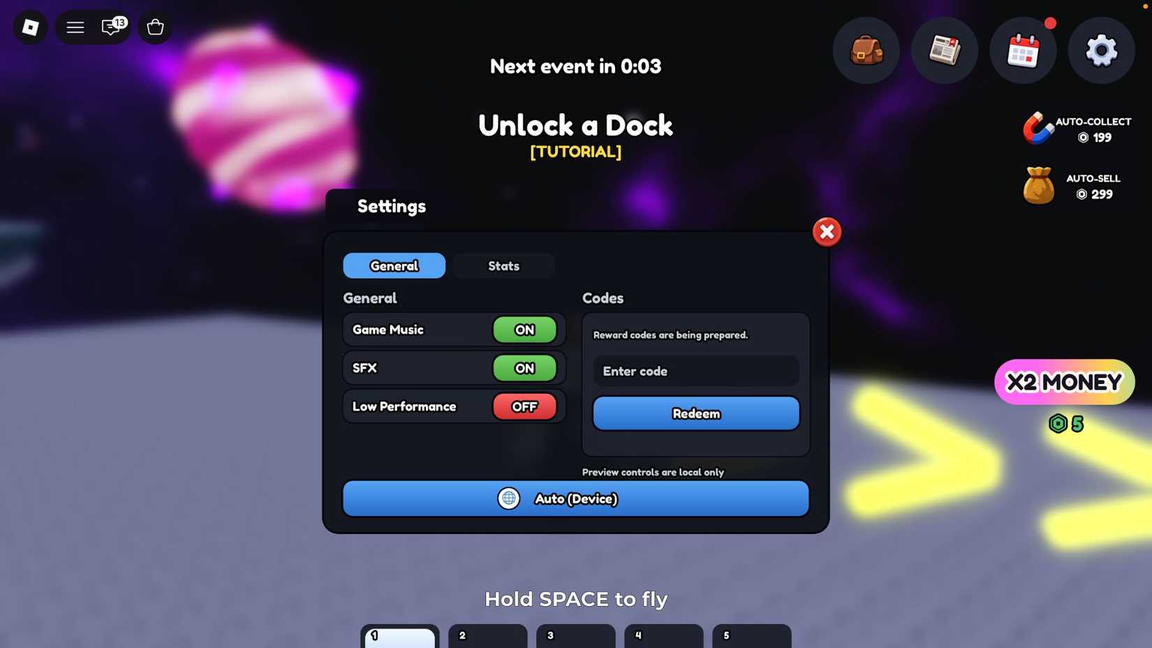 Planet Mining - Code Tab