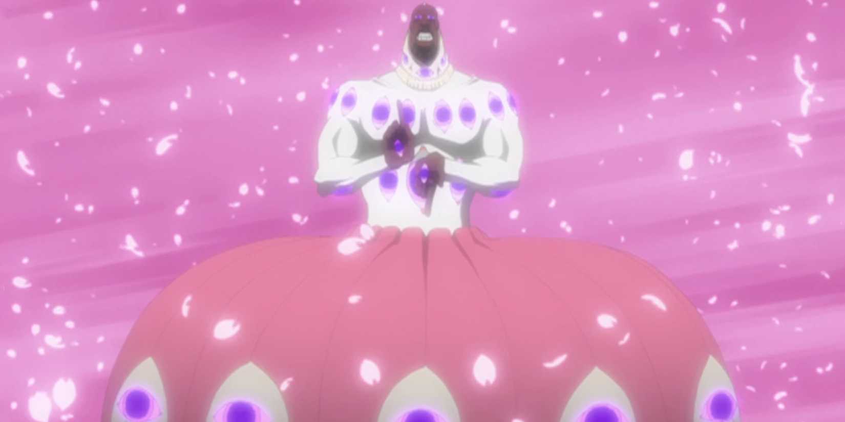 Zommari uses his resurrecion against Byakuya's Bankai in Bleach.