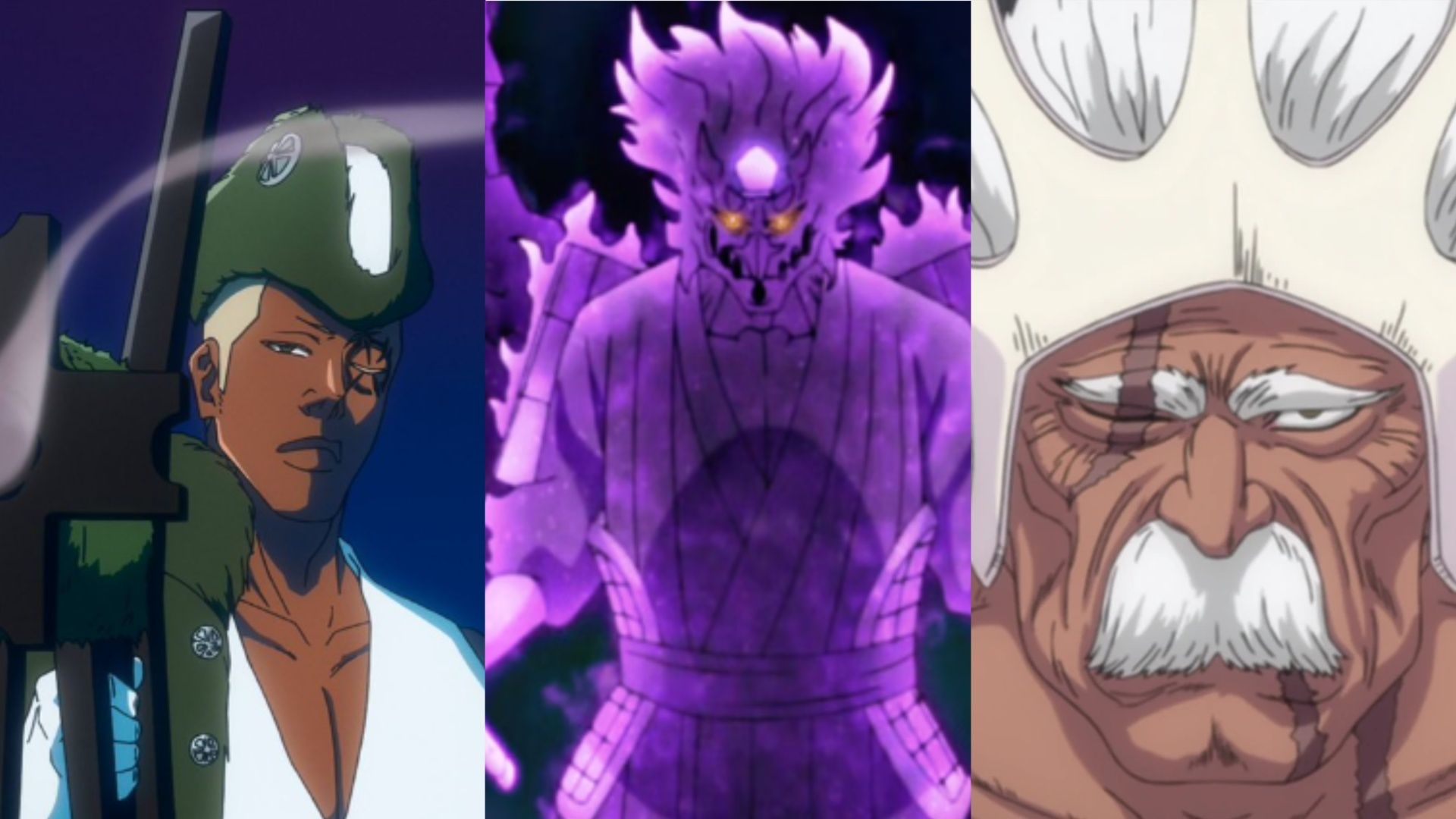 Lille Barro, Sasuke's Complete Body Susanoo and Baraggan all ready for battle.