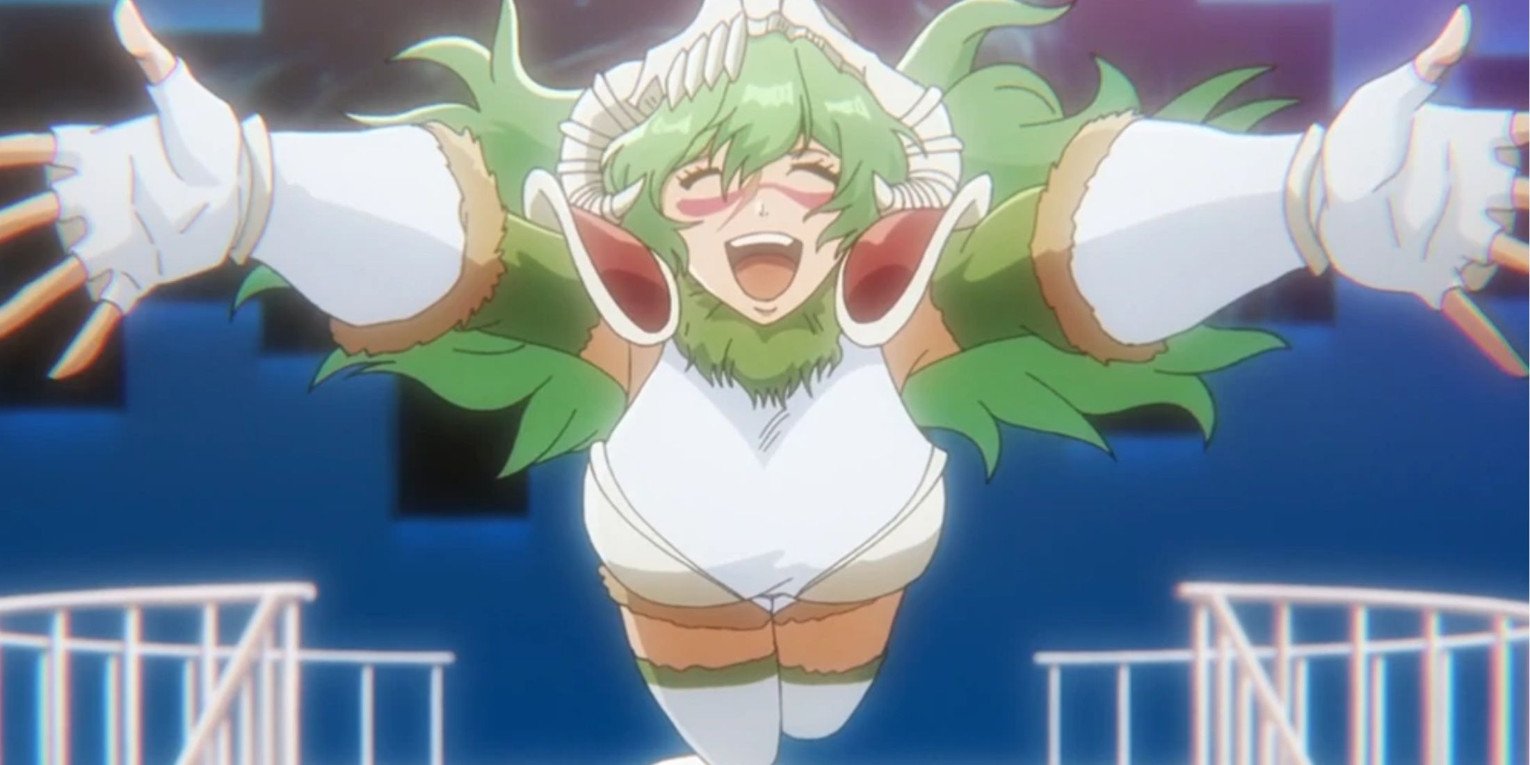 Adult Nel is happy to see Ichigo at the Soul King's Palace in Bleach: The Thousand-Year Blood War.