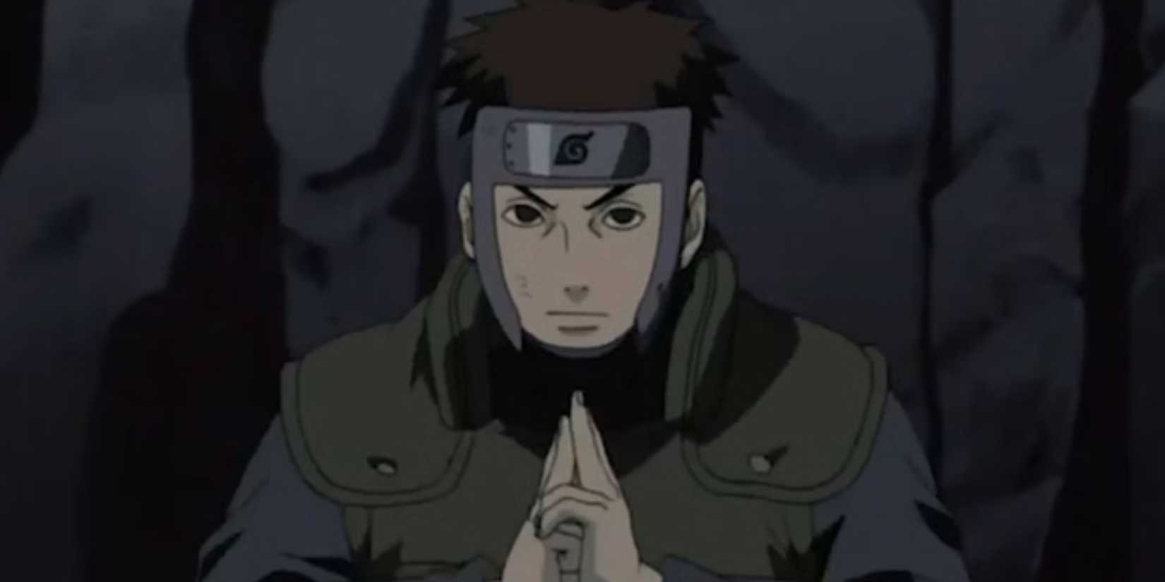 Yamato prepares to use Wood Release on Team 7 in Naruto: Shippuden.