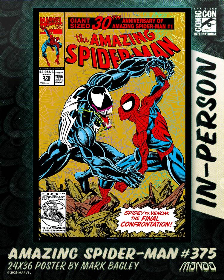 mondo comic con exclusive spiderman poster