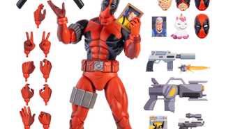mondo deadpool figure - all accessories