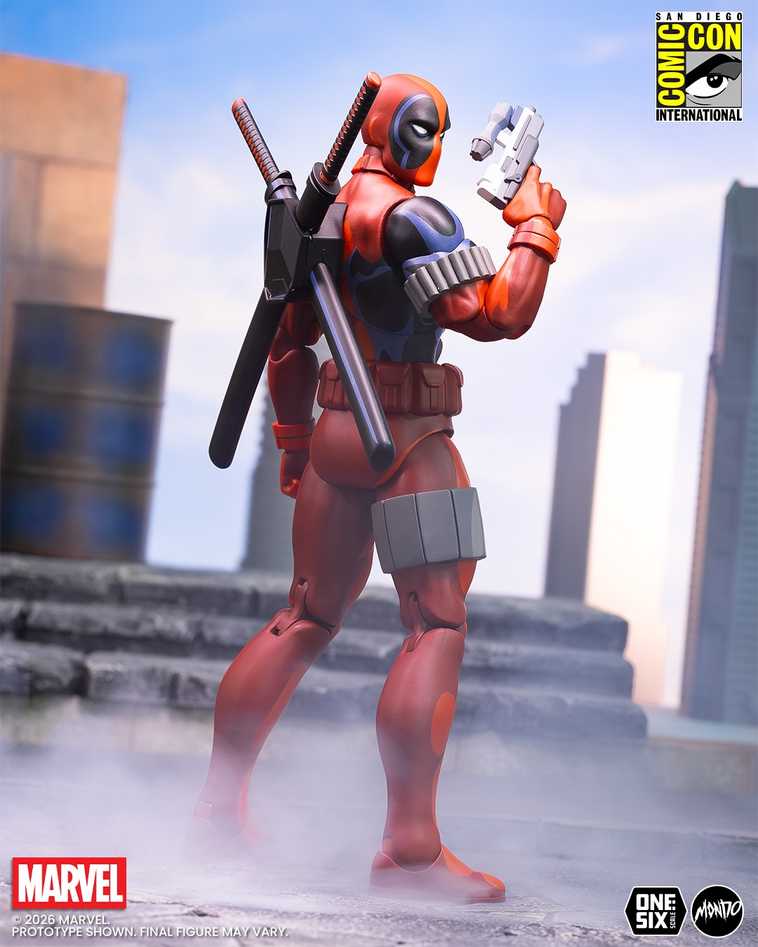 mondo deadpool figure - deadpool pistol pose
