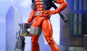 mondo deadpool figure - deadpool winking face