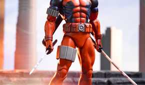 mondo deadpool figure - deadpool with katanas