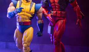 mondo deadpool figure - walking with wolverine