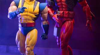 mondo deadpool figure - walking with wolverine