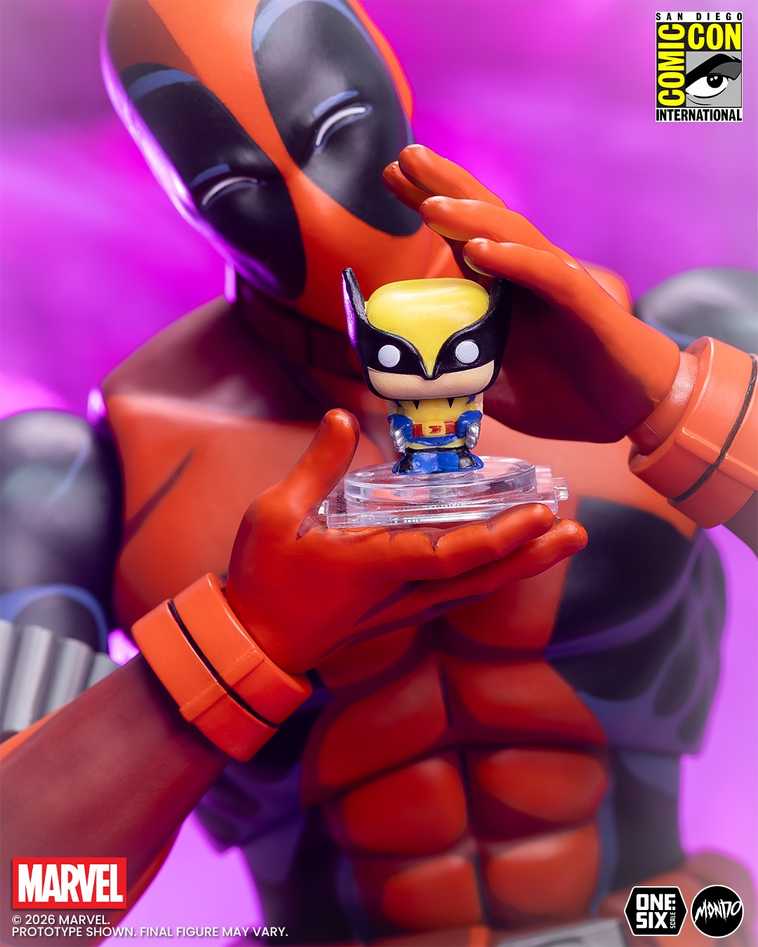 mondo deadpool figure - wolverine bitty pop