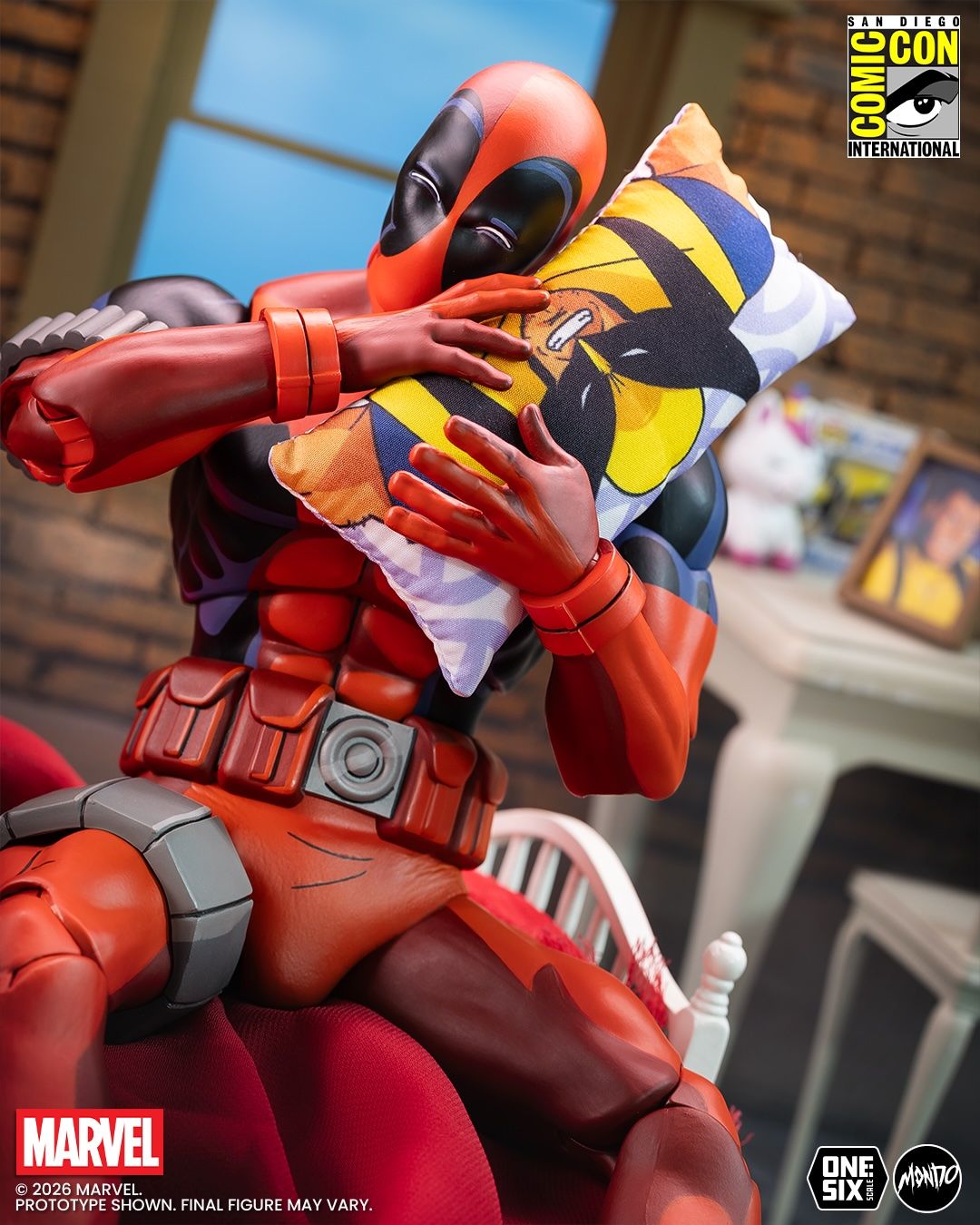 mondo deadpool figure - wolverine pillow