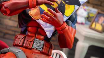mondo deadpool figure - wolverine pillow