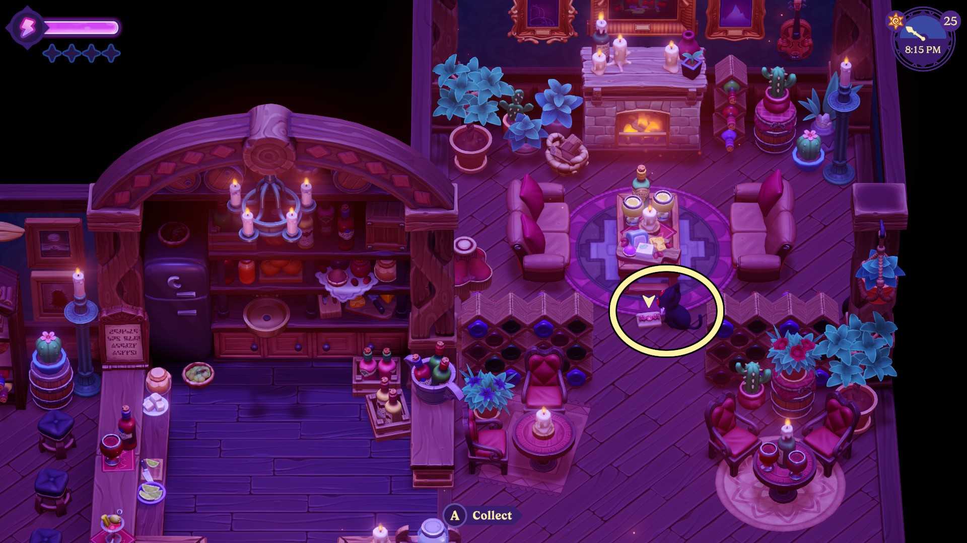 Clue #1 on the ground in The Broken Lamp in Moonlight Peaks.