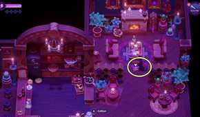 Clue #1 on the ground in The Broken Lamp in Moonlight Peaks.