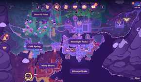 Cave of Echoes on the map in Moonlight Peaks.