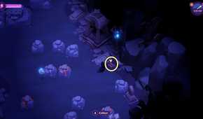 Clue #4 inside the Cave of Echoes in Moonlight Peaks.