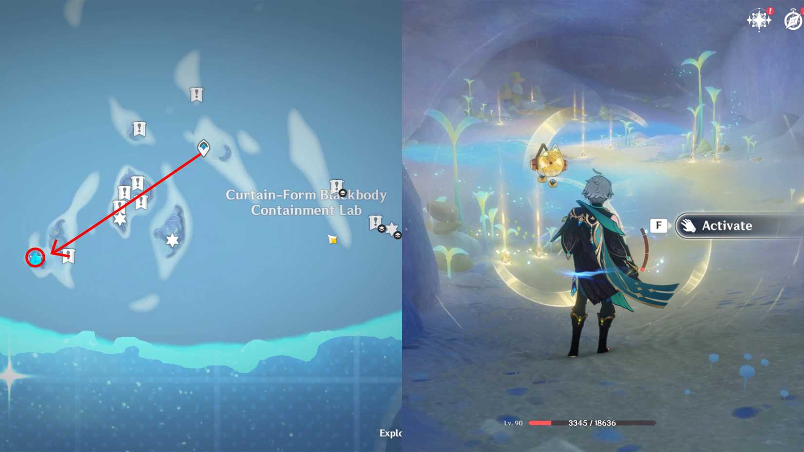 Genshin Impact's Moon Sea Treasure Site Location
