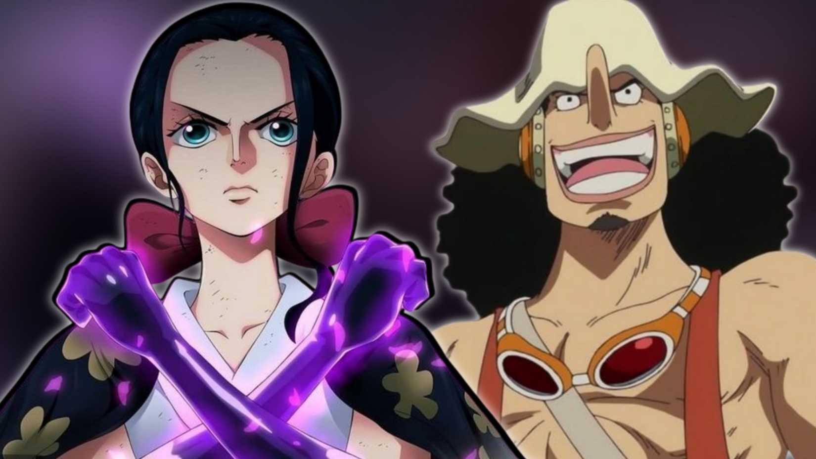 image of nico robin and usopp using haki