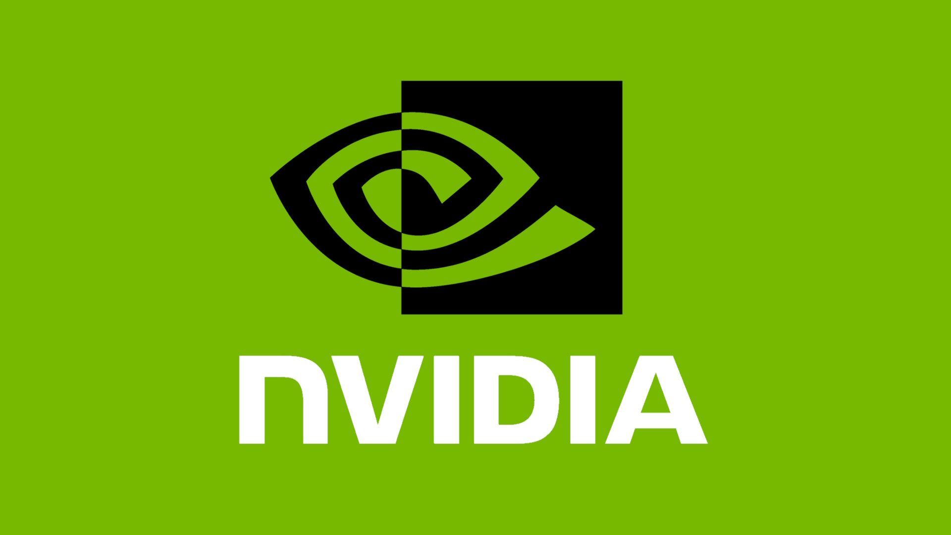 Nvidia Logo with Green Background