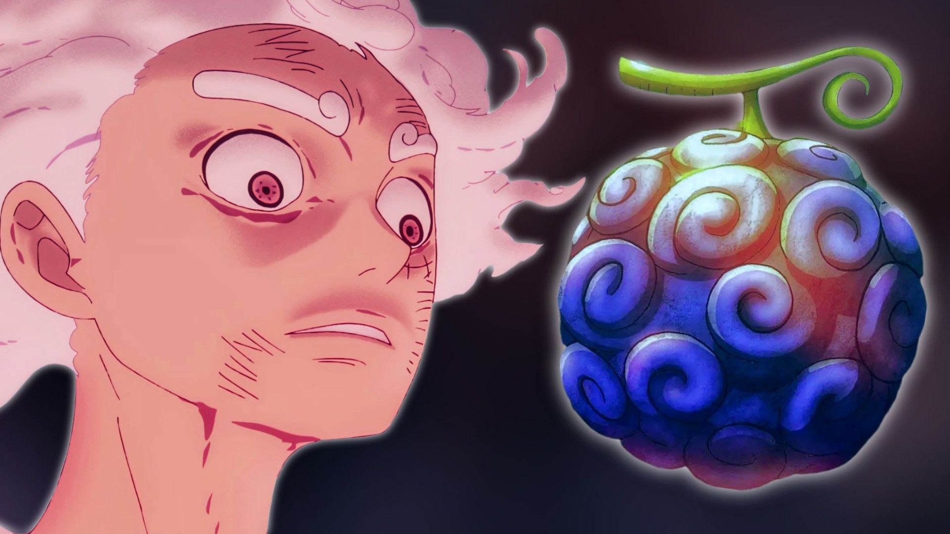 Image of Nika Luffy next to Hito Hito no Mi, Model: Nika
