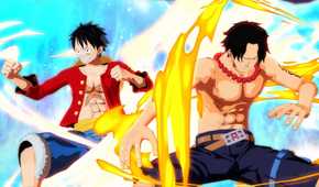 one piece unlimited world red luffy fighting alongside pato's clone of ace