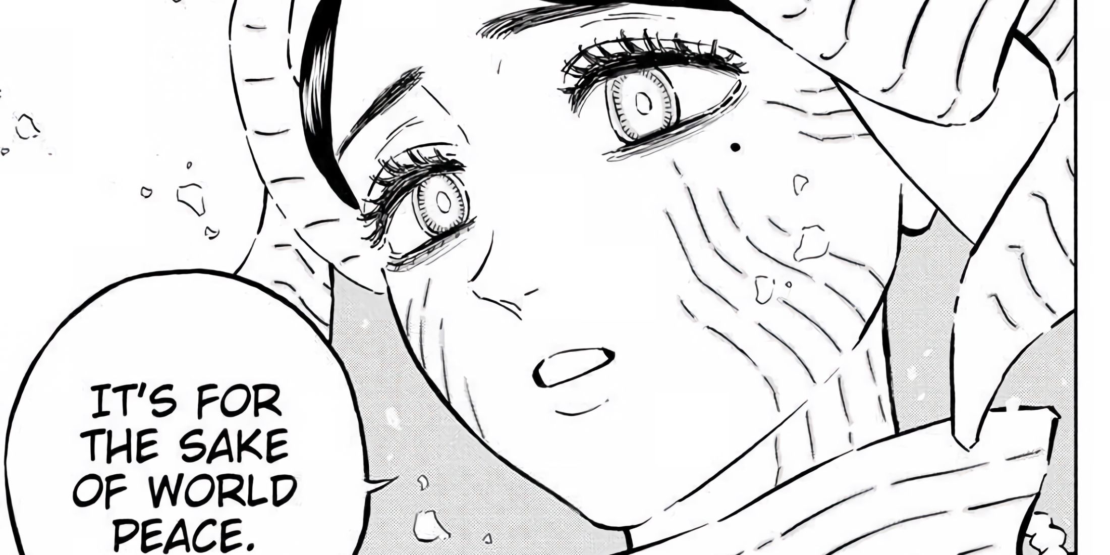 Paladin Sister Lily telling Asta to die while staring at him.
