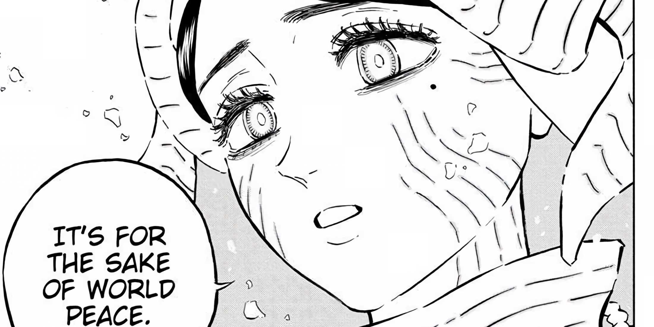 Paladin Sister Lily telling Asta to die while staring at him.